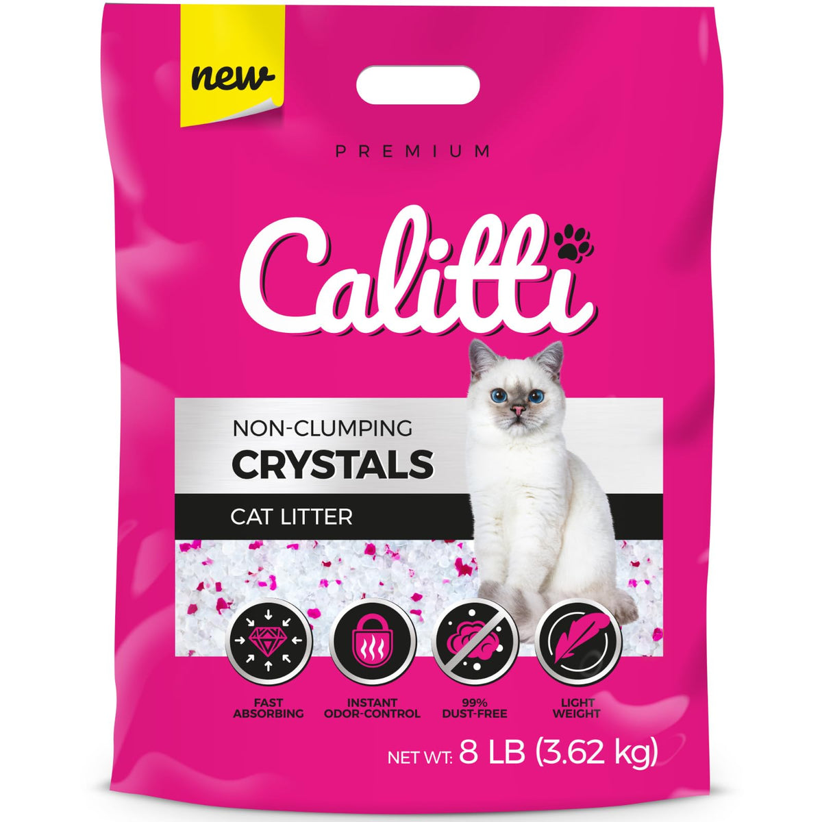 Unscented Dust Free Silica Gel Cat Litter 8 lb Bag R511