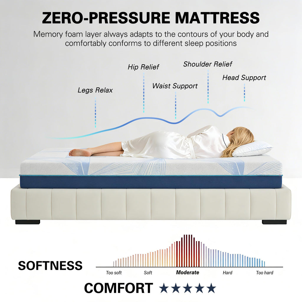 6 Inch Gel Memory Foam Twin Size Mattress T851
