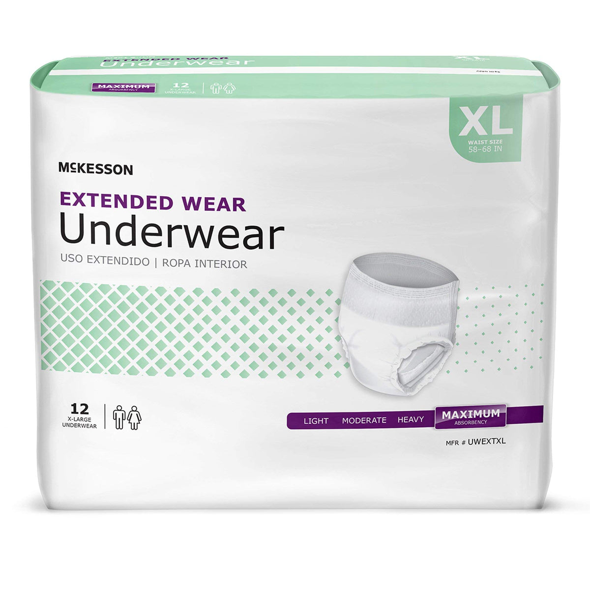 Adult Incontinence Underwear XL 12 ct D9067