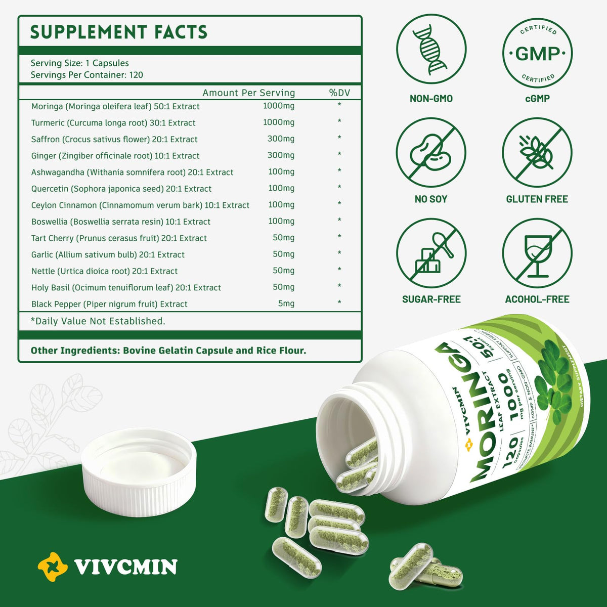 120 Moringa Capsules H437