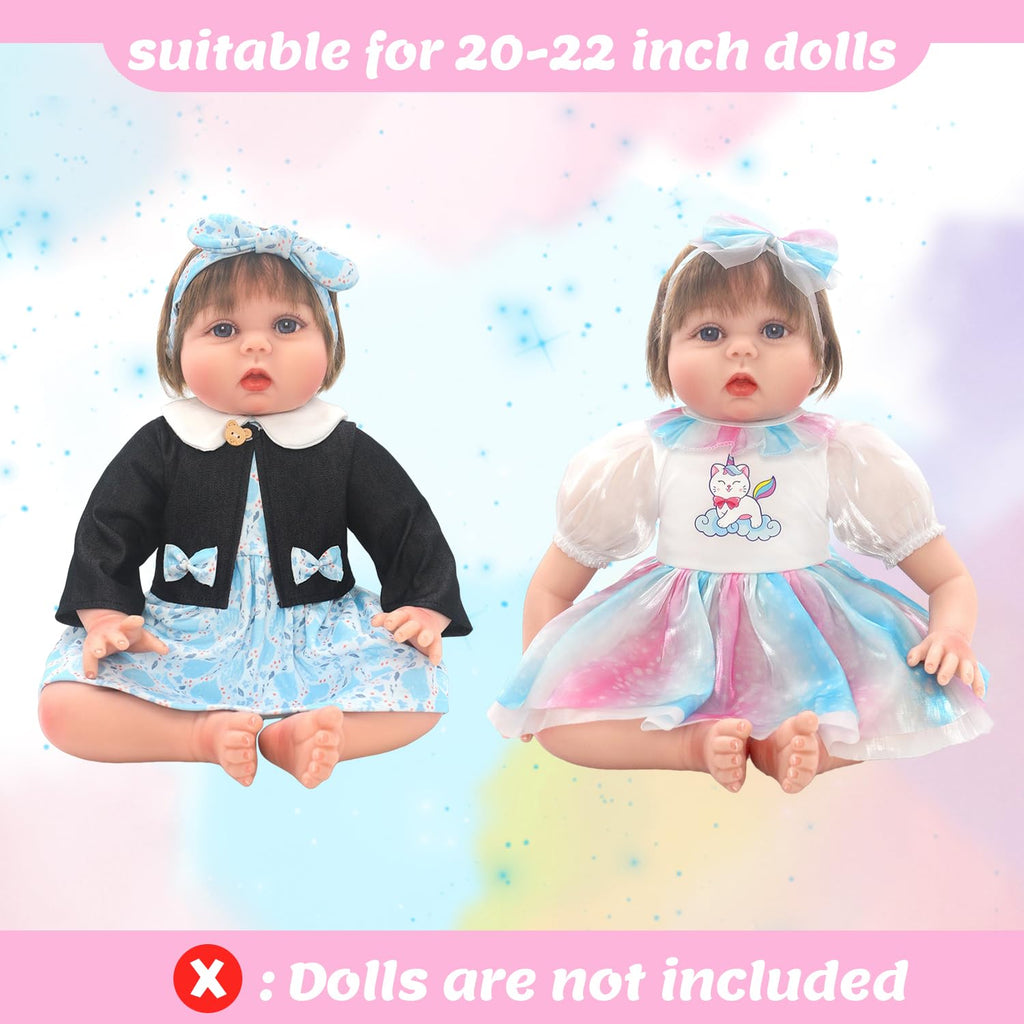 2 Sets Doll Clothes for 20-22 Inch Dolls W3292
