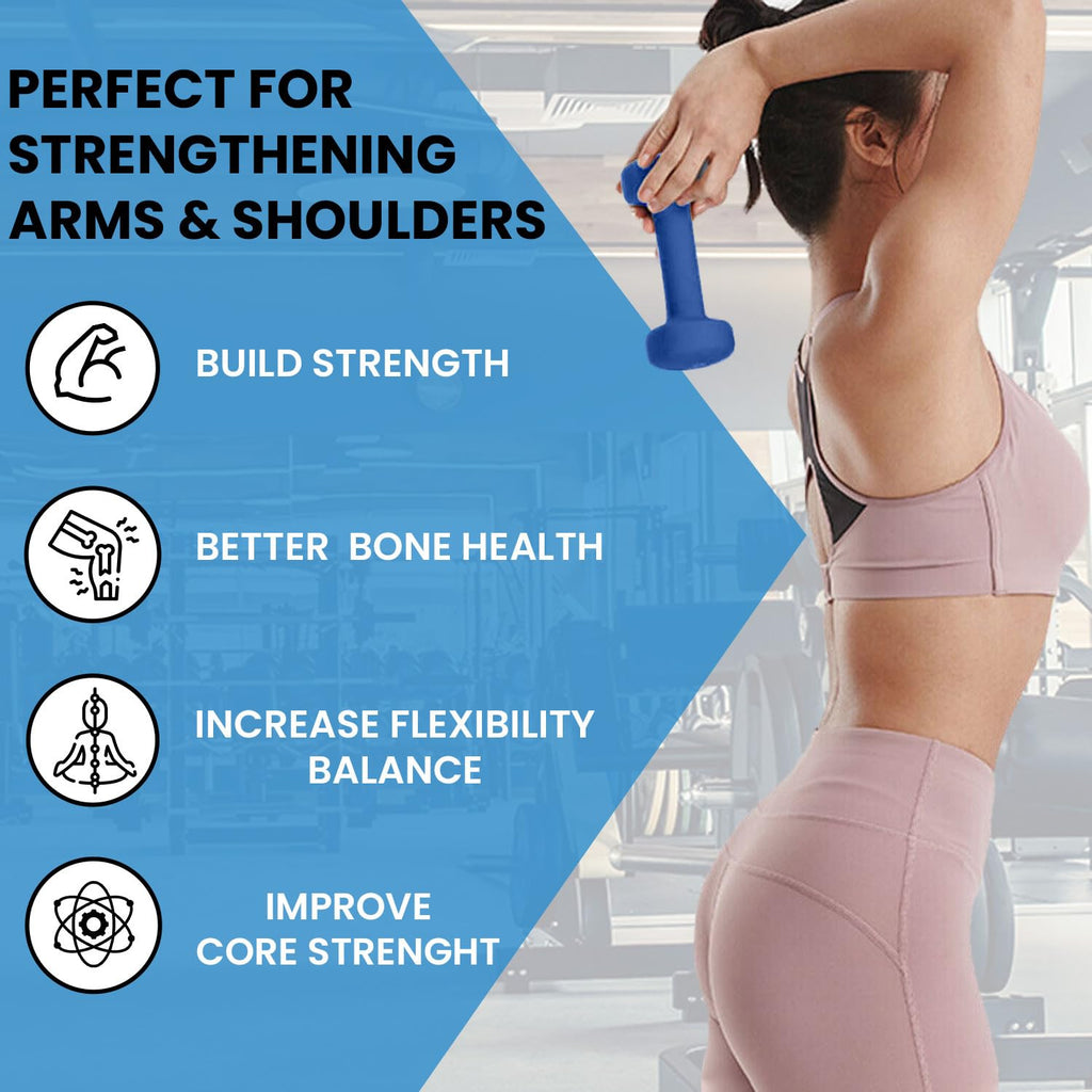Neoprene Coated Dumbbell Set Blue C60168