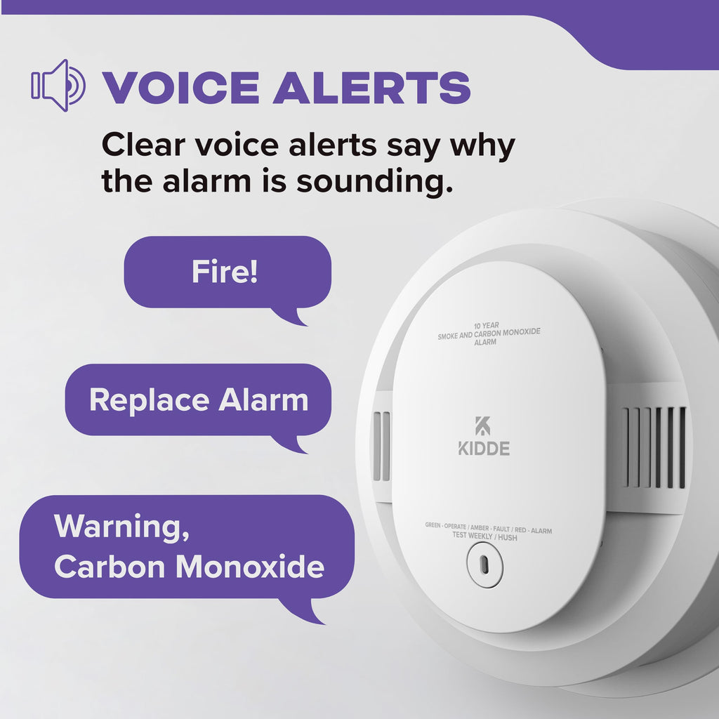 Smoke and Carbon Monoxide Detector, Hardwired with 10-Year Battery Backup A9092