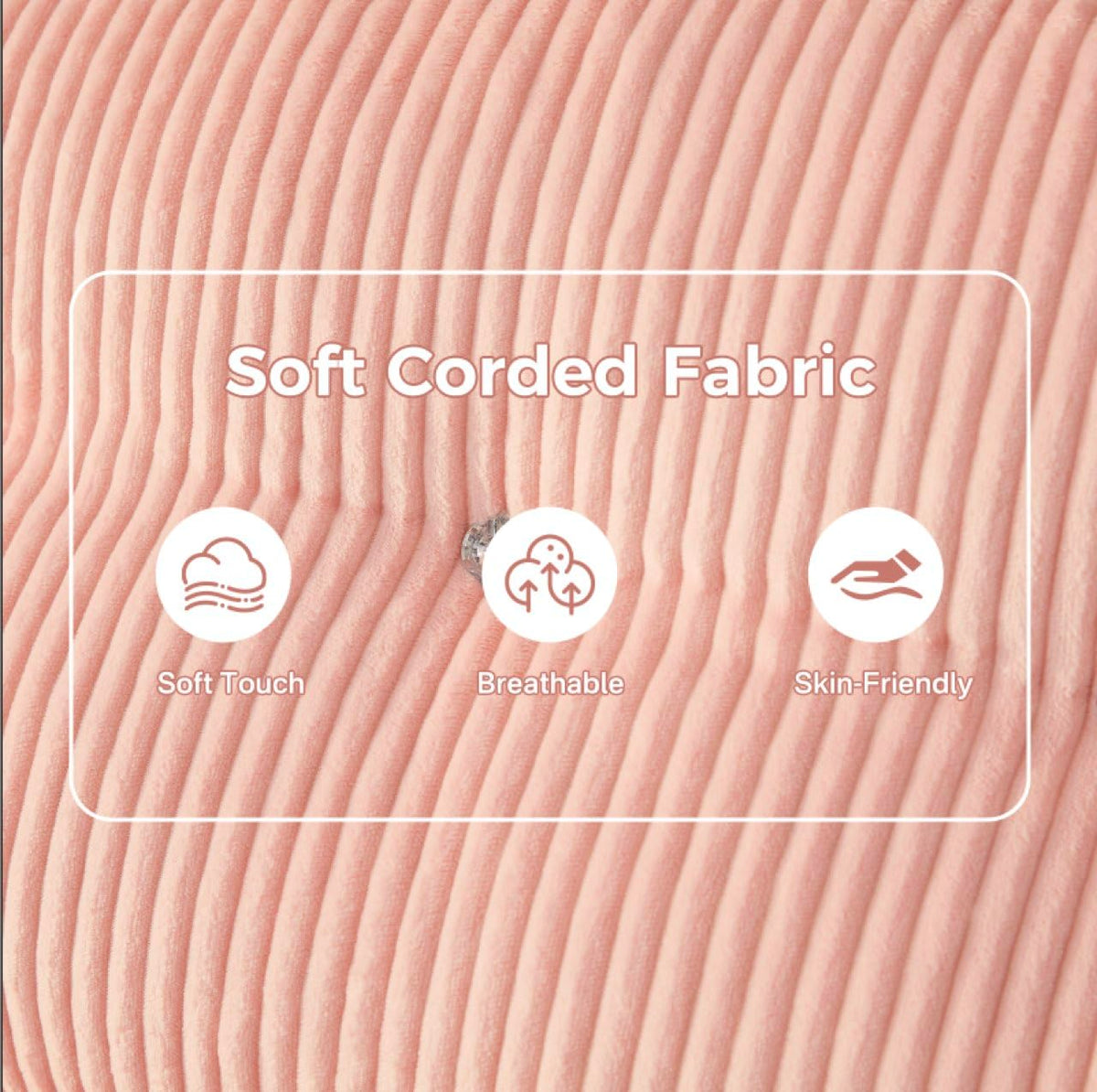 Pink Foldable Sofa Bed with Pillow & Blanket P1078