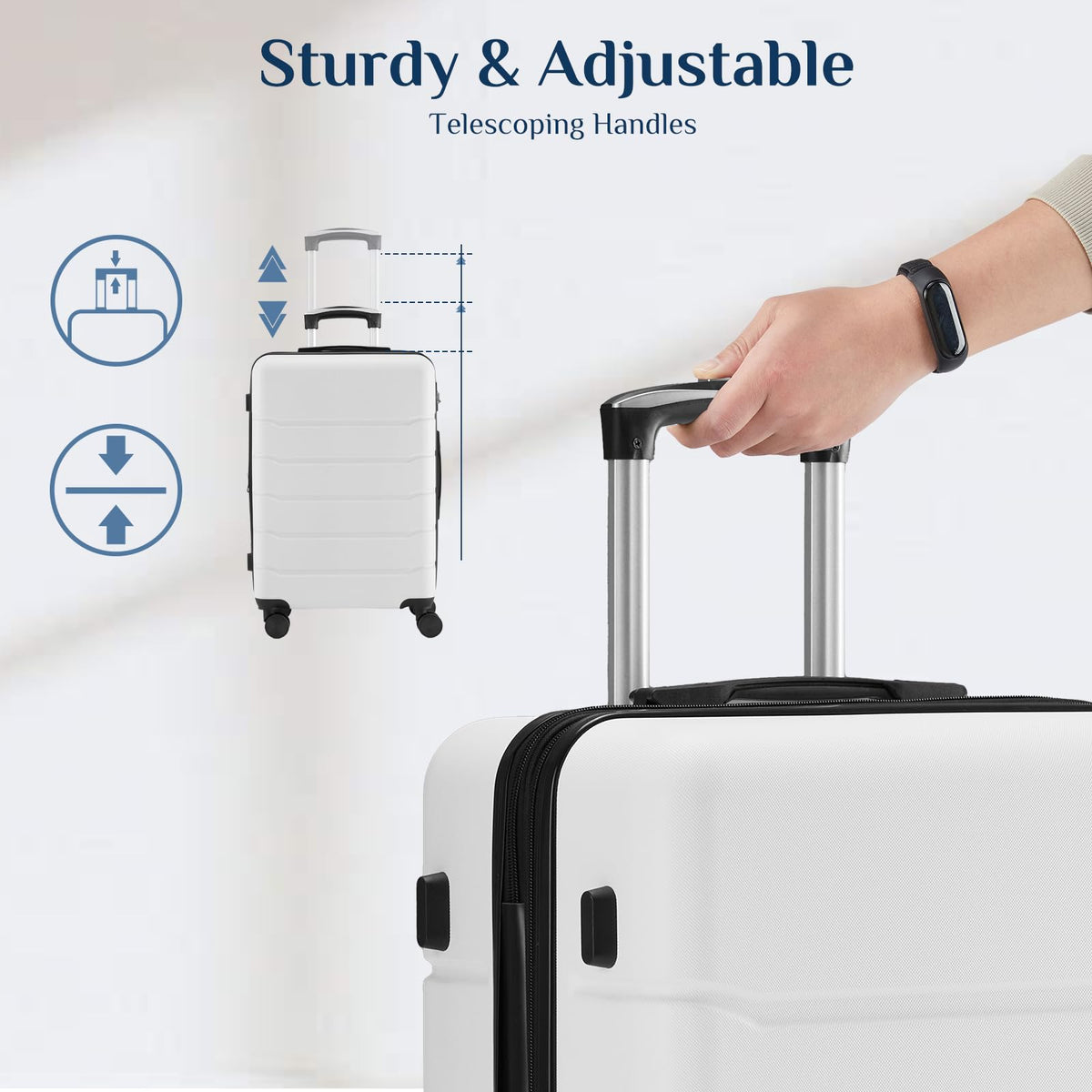 20 Inch Carry On Luggage with Spinner Wheels F13877