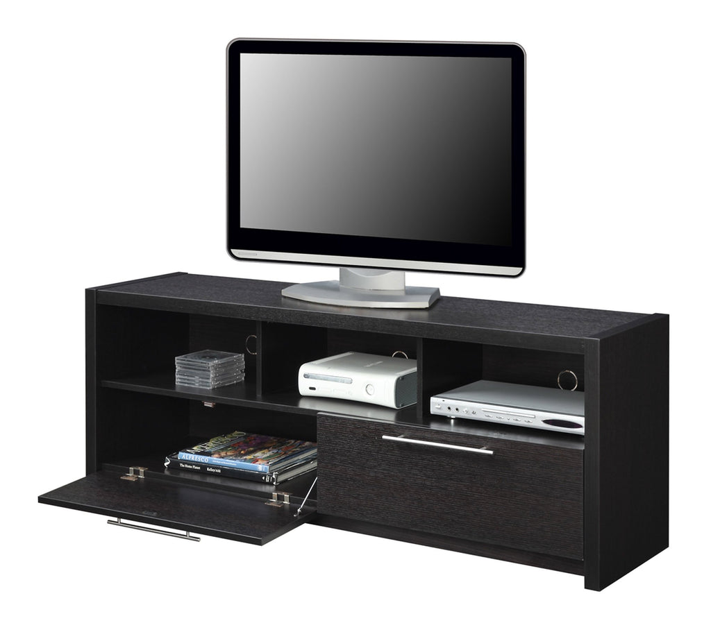 Espresso TV Stand with Storage Cabinets & Shelves B3989