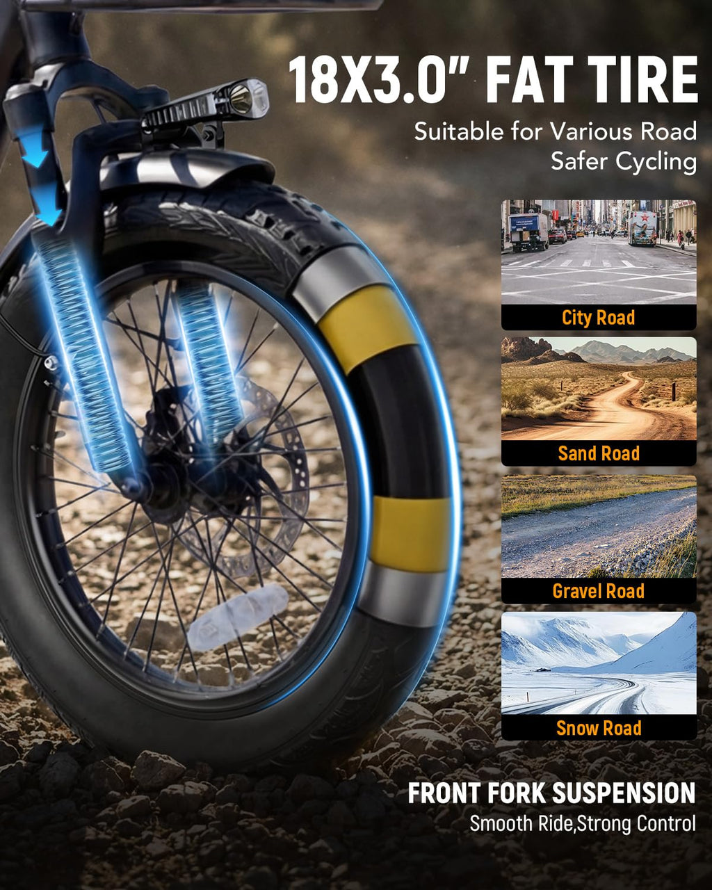 Electric Tricycle for Adults, 18"x3.0" Folding Step-Thru E Trike with 1200W Brushless Motor 48V 499.2Wh Removable Battery I313093