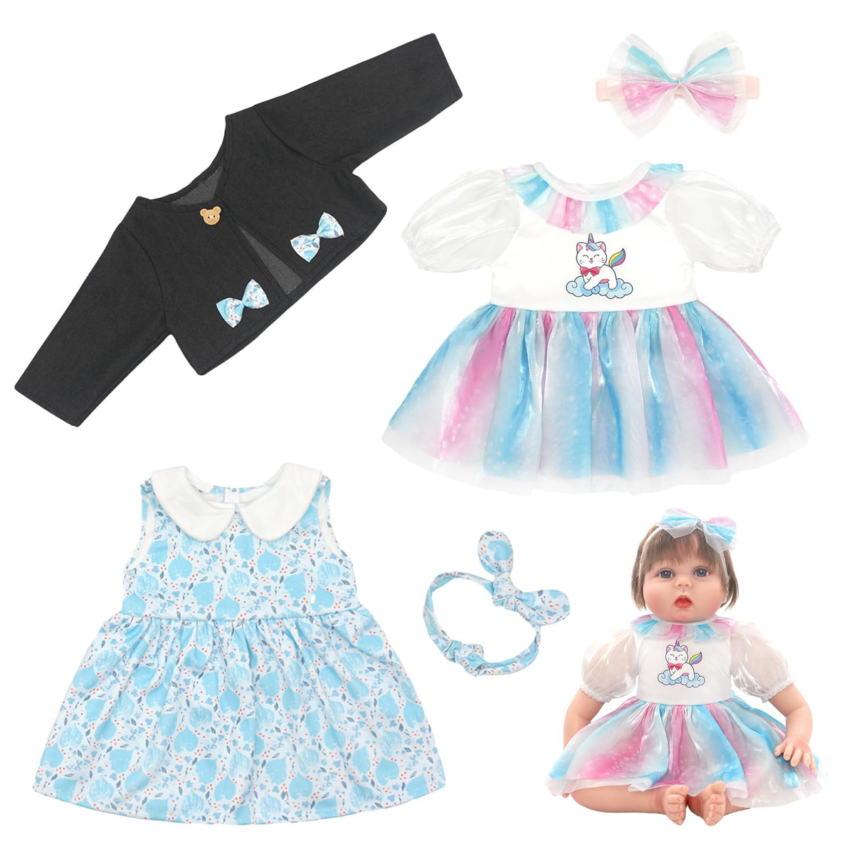 2 Sets Doll Clothes for 20-22 Inch Dolls W3292