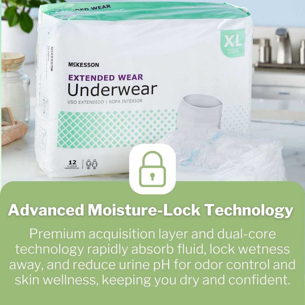 Adult Incontinence Underwear XL 12 ct D9067