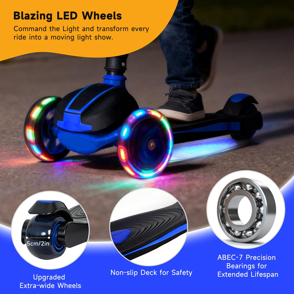 Kids 3-Wheel Foldable Kick Scooter S826