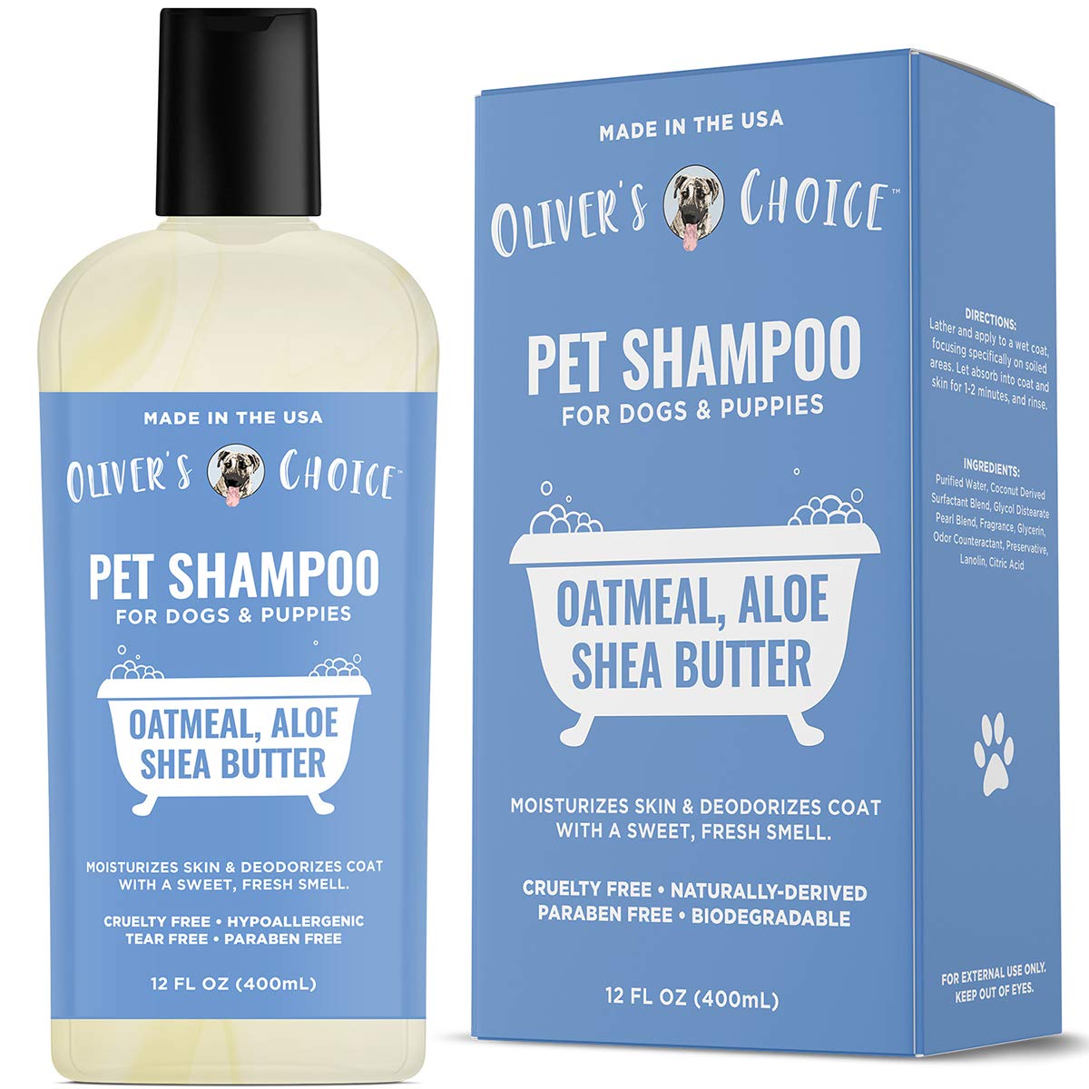 Oatmeal Aloe Shea Butter Dog Shampoo 14 fl. oz K404445