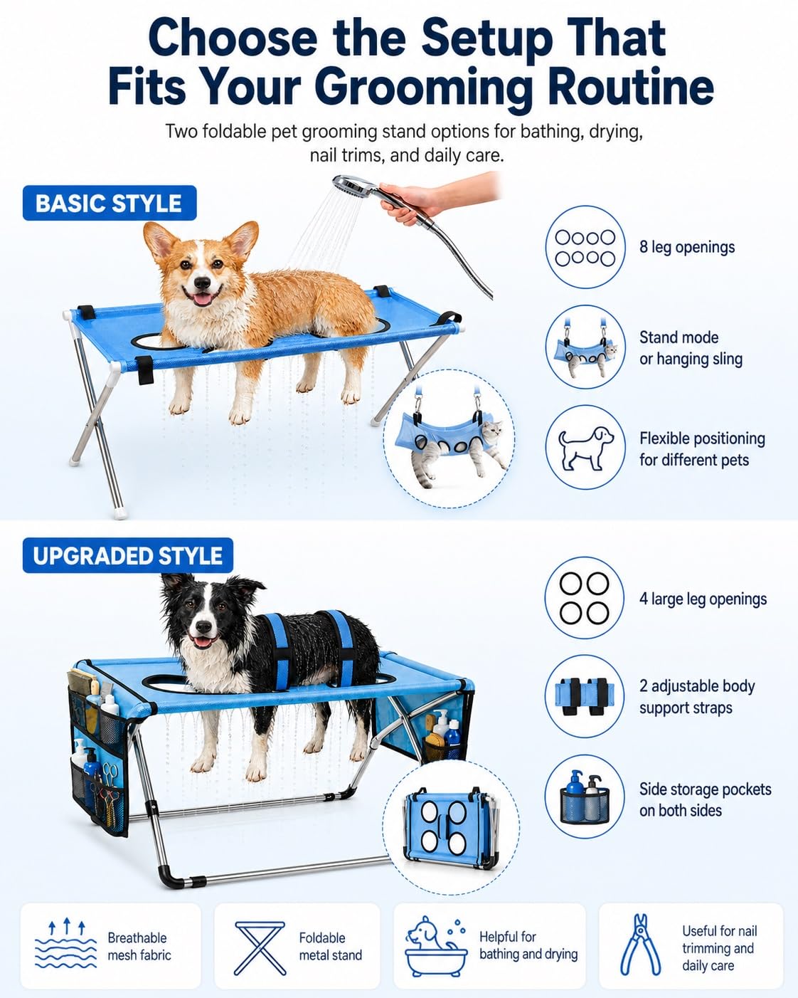 Dog Grooming Hammock Stand N7833