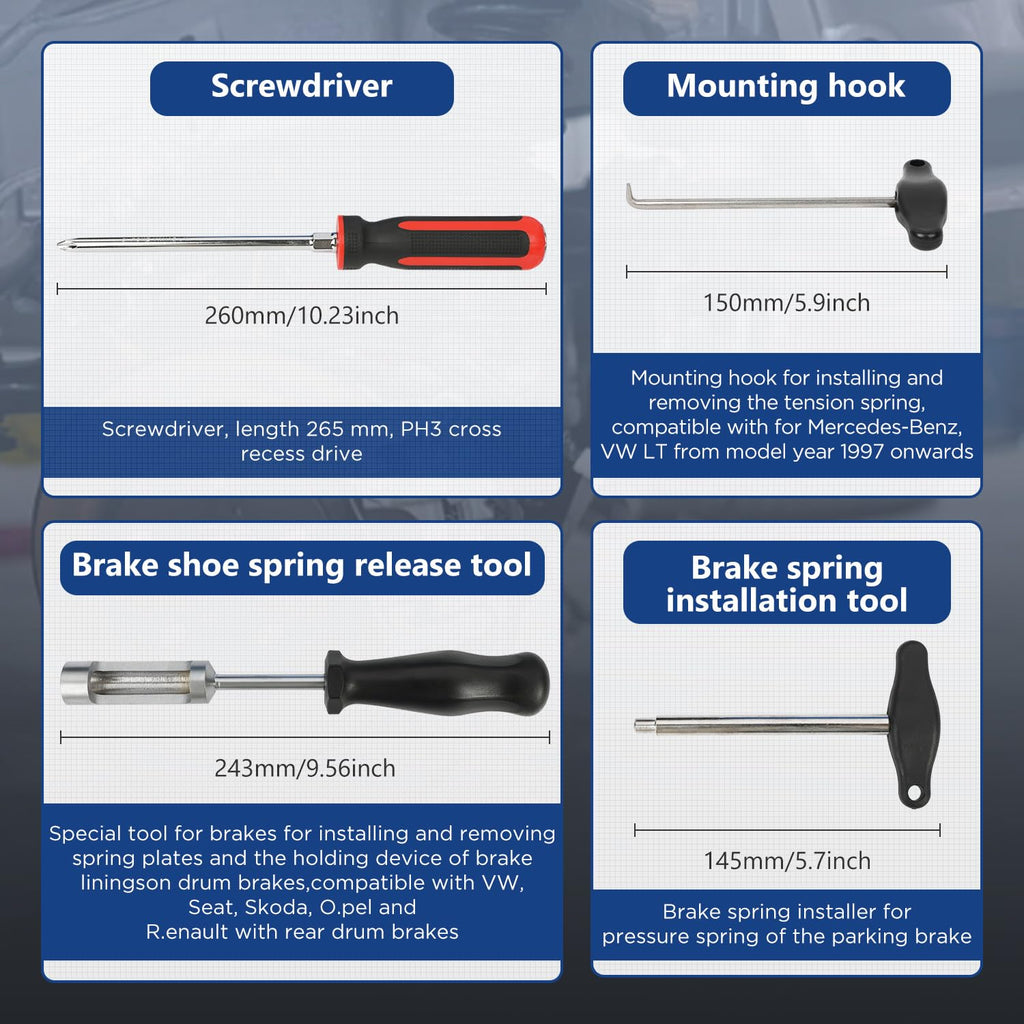 15 Pc Brake Drum Tool Kit C73694