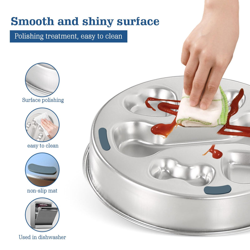 Stainless Steel Non-Slip Slow Feeder Dog Bowl D247108