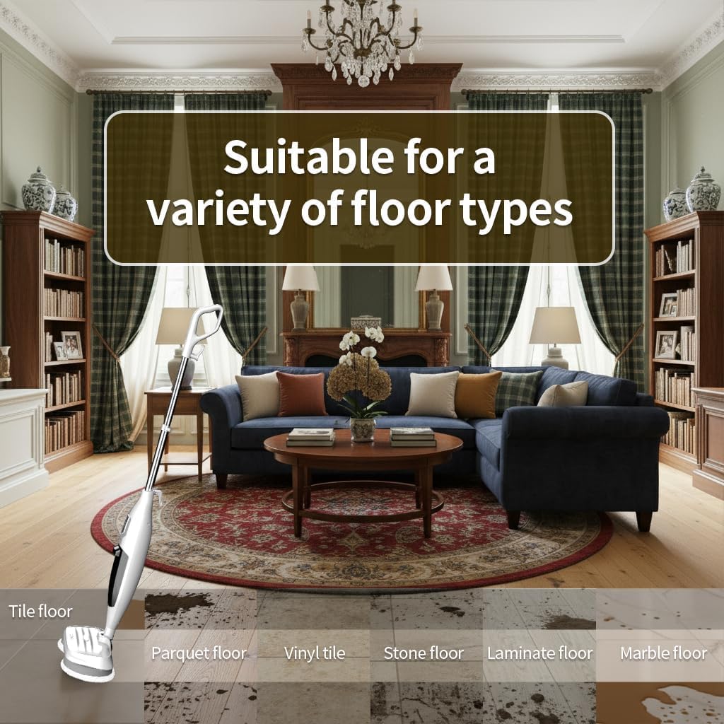 300°F Scrub & Steam Mop with 13 Accessories O269