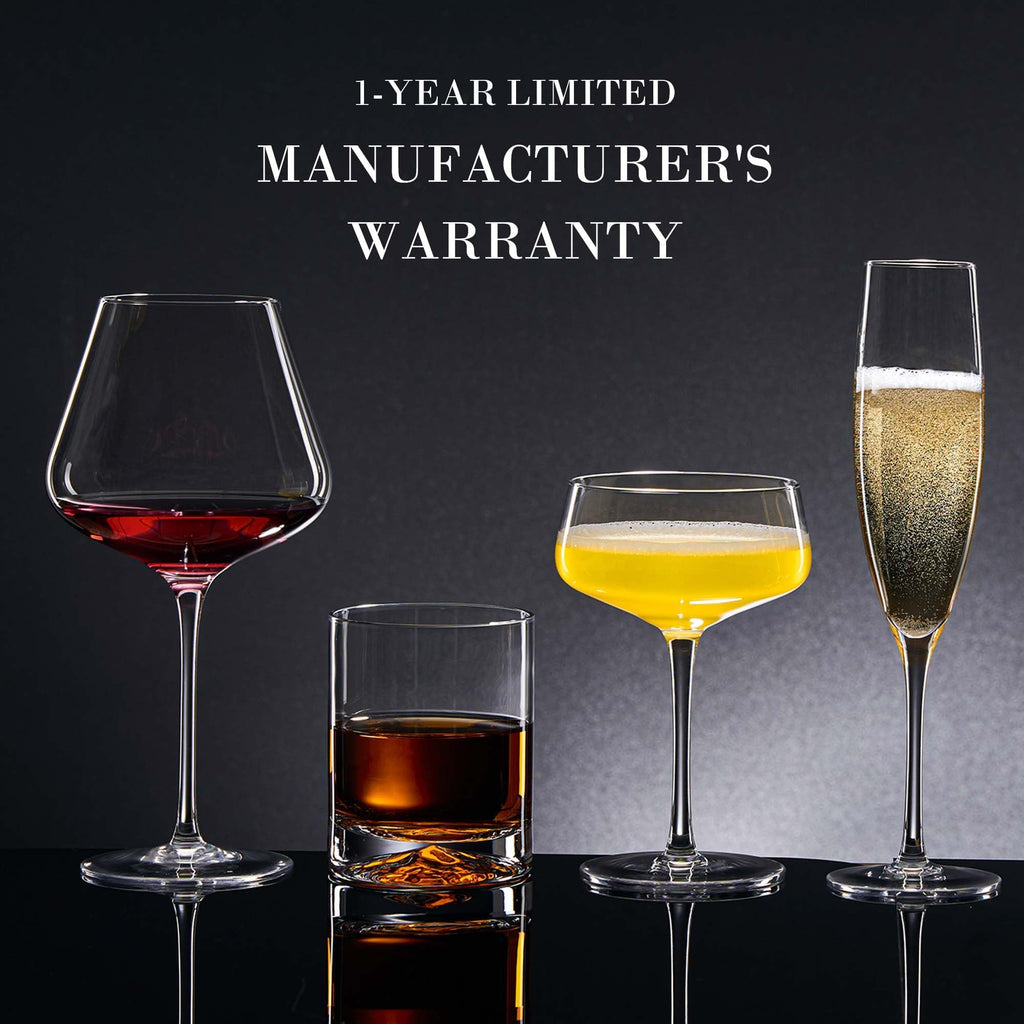 Crystal Coupe Glasses Set of 4, 10 Oz F12618