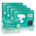 Adult Diapers Large 60 Count & Wet Wipes 200 Count Bundle O204516
