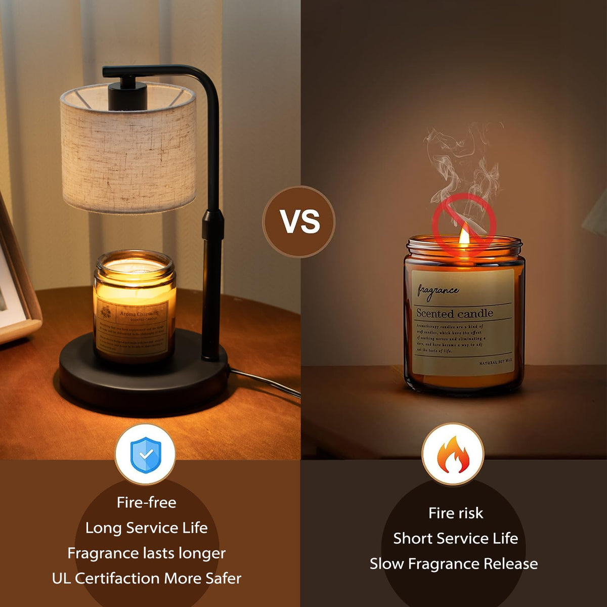 Dimmable Candle Warmer Lamp with Timer S842712