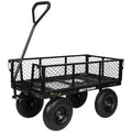 400 Lbs Capacity Mesh Steel Garden Cart with 10" All Terrain Wheels M835345