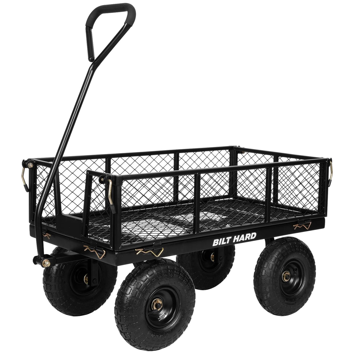 400 Lbs Capacity Mesh Steel Garden Cart with 10" All Terrain Wheels M835345