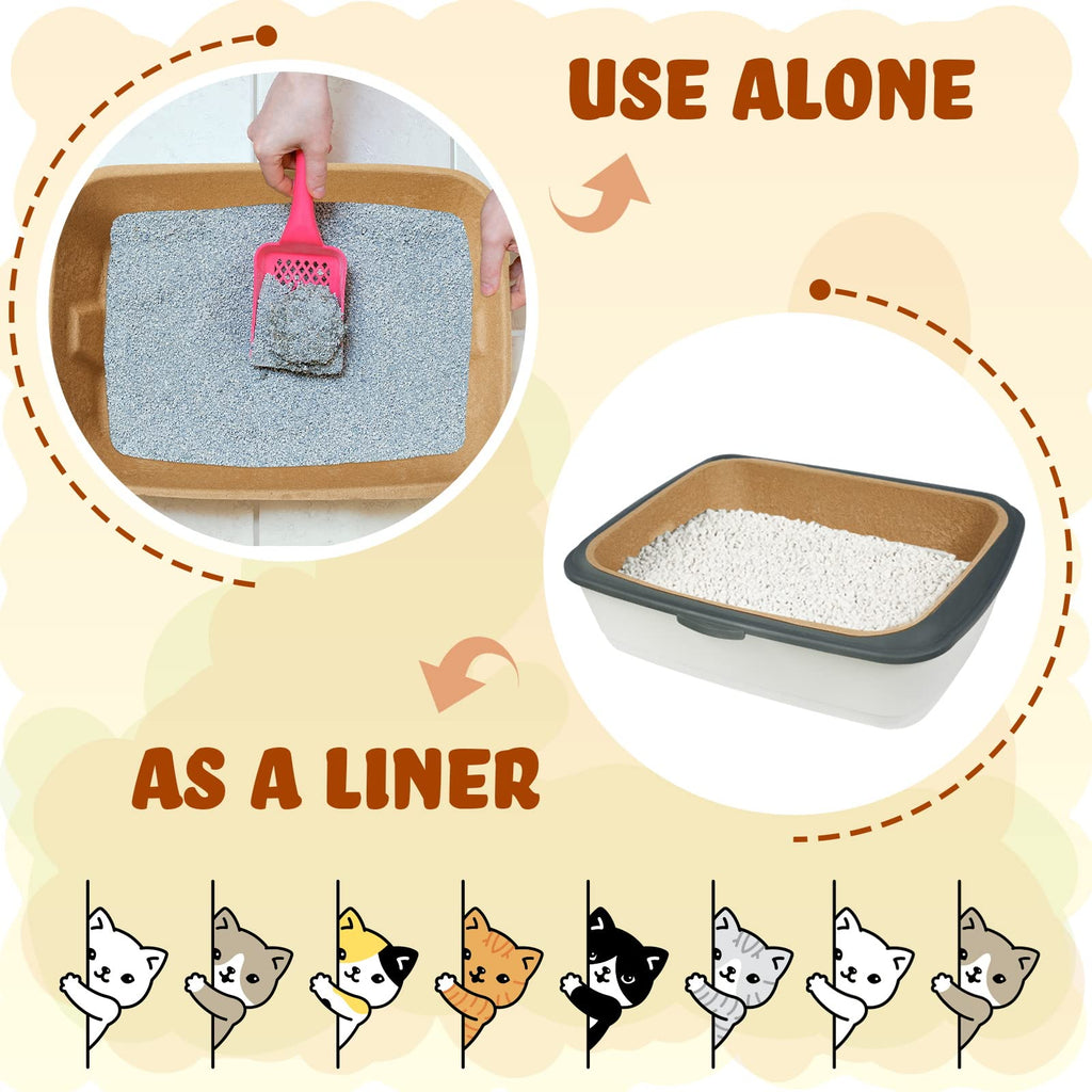 15 Pack Disposable Cat Litter Box Large D71924