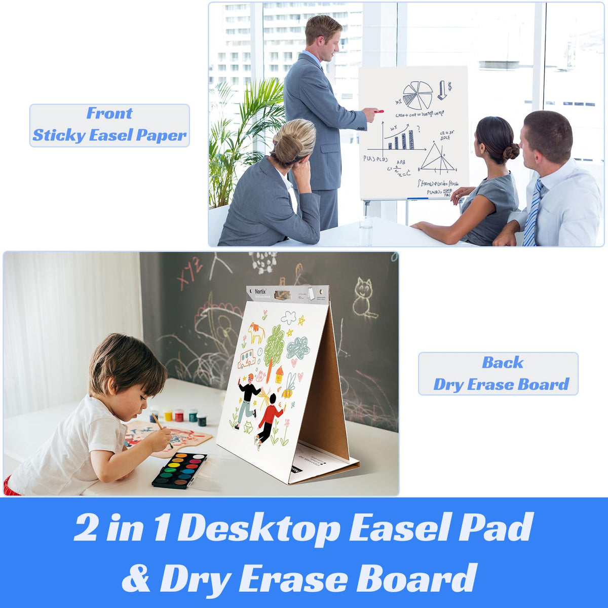 Sticky Easel Pads 20x23 Inches 20 Sheets 4 Pads N860