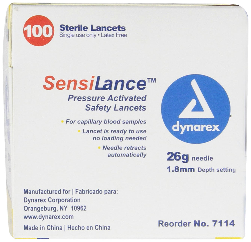 26 Gauge Sterile Safety Lancets 100 Count N8527