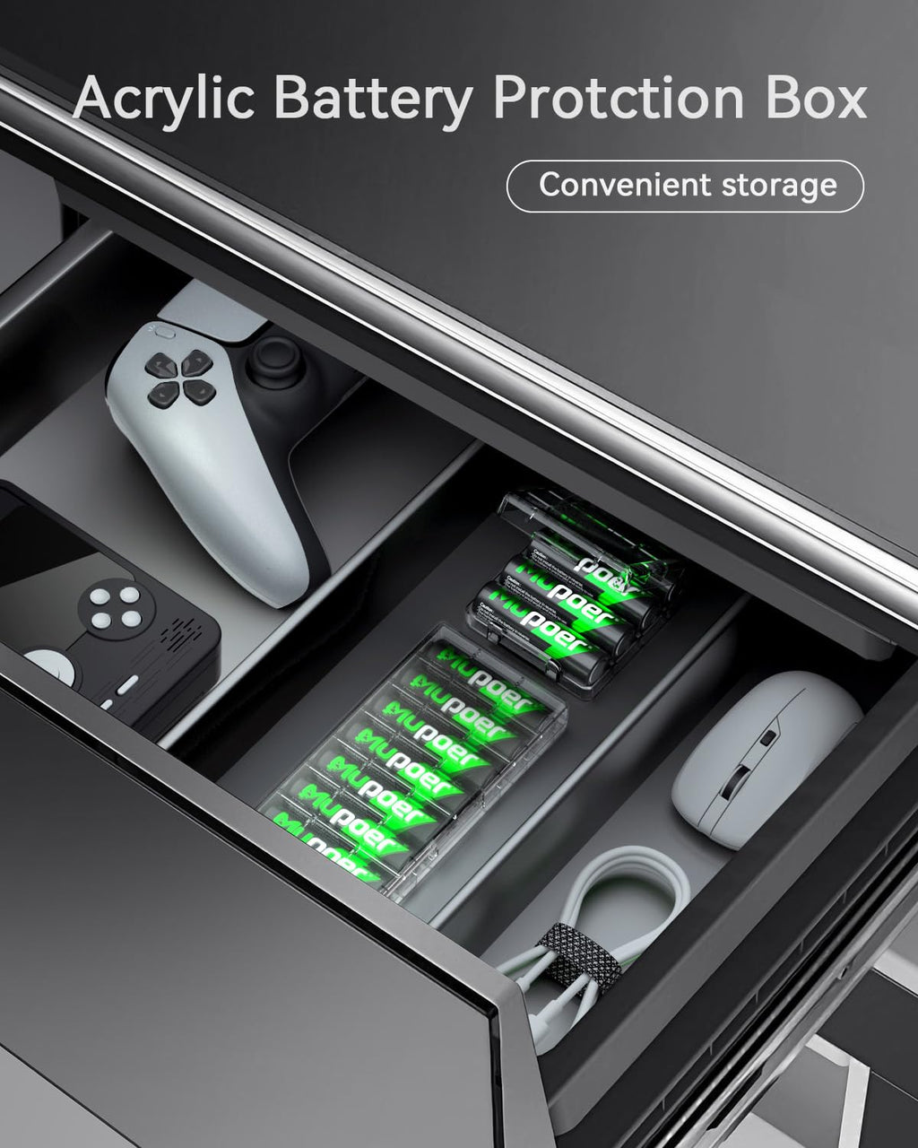 Rechargeable AAA Batteries 12 Pack 1100mAh NiMH 1.2V G7333