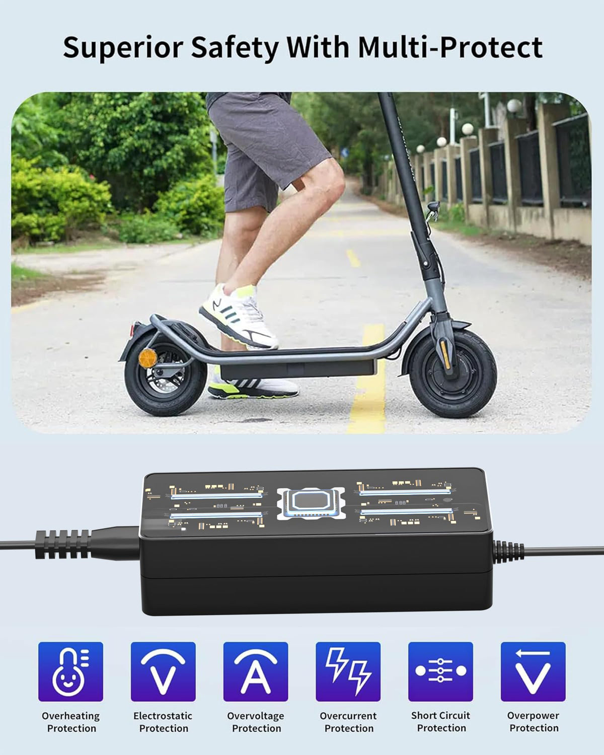 42V 1.7A Charger for Electric Scooter H1672