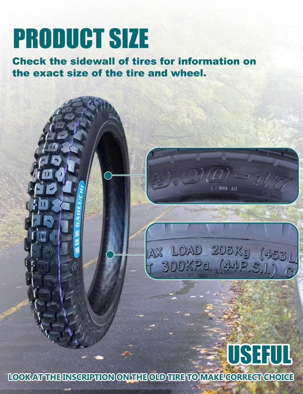 3.00-17 Scooter Tire Q8833