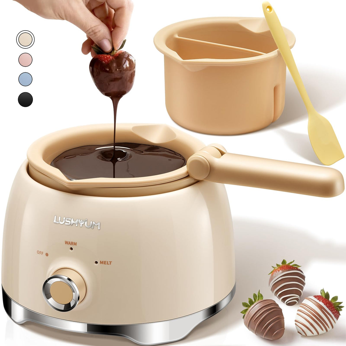 Electric Chocolate Melting Pot with 2 Insert Pots N5361