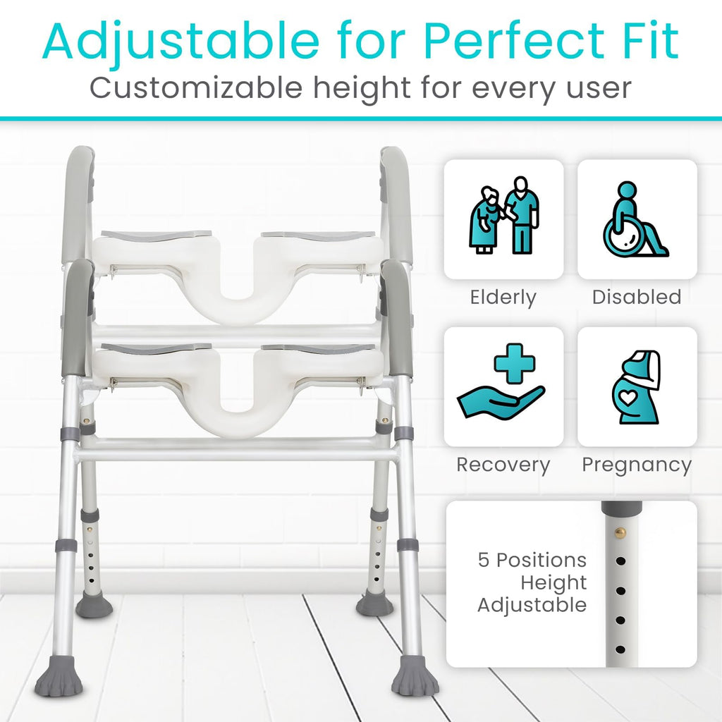 U-Shaped Shower Chair with Arms E669