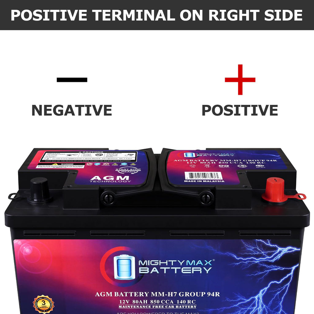 12V 80AH 850 CCA Replacement Battery K339781