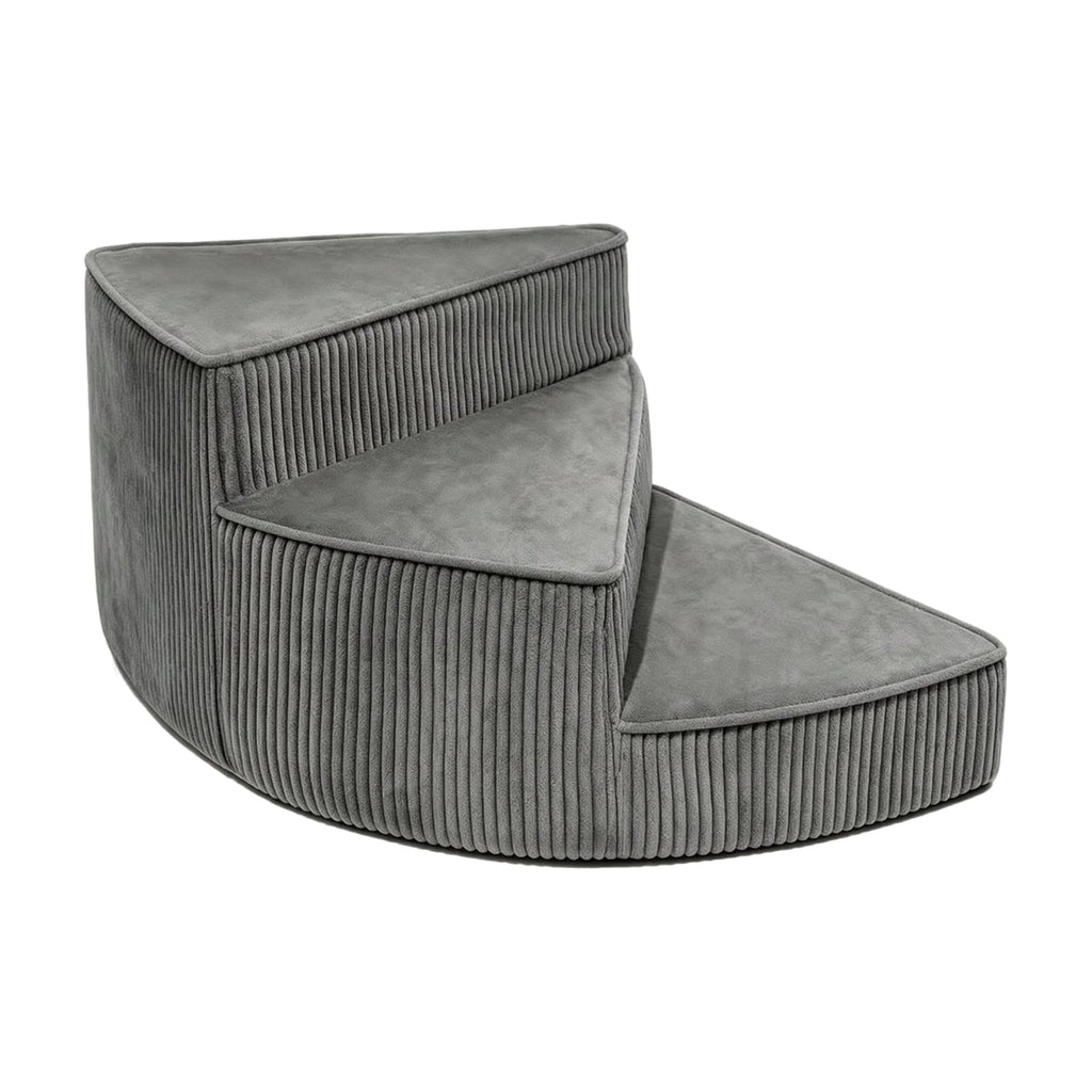 Portable Folding Pet Steps Ramp with Non Slip Base Dark Gray K544
