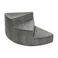 Portable Folding Pet Steps Ramp with Non Slip Base Dark Gray K544