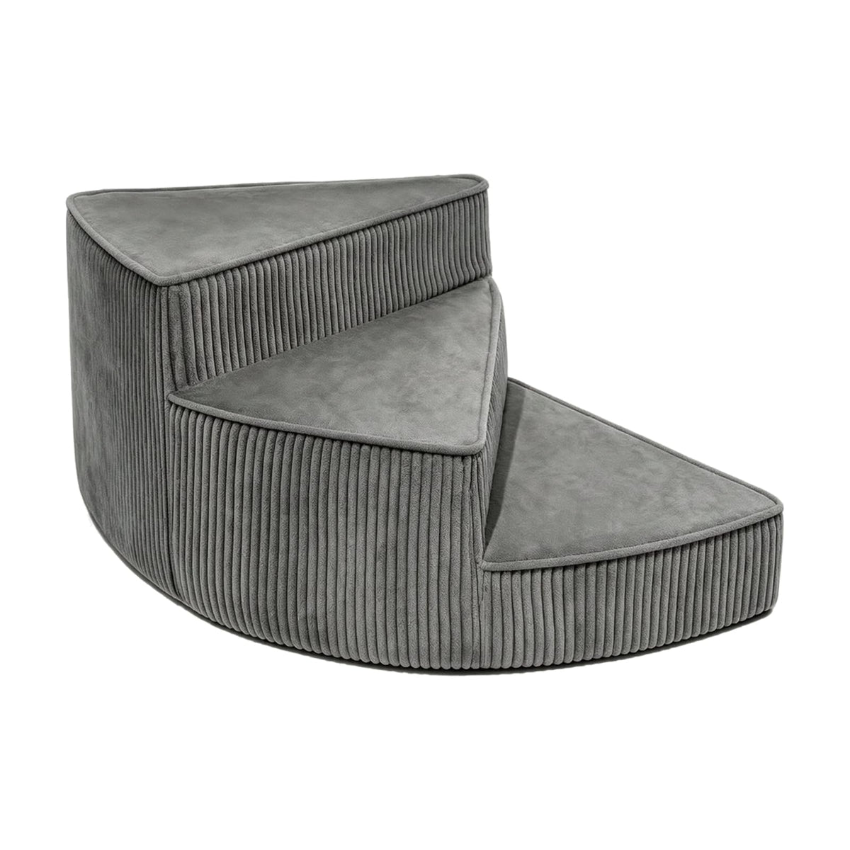 Portable Folding Pet Steps Ramp with Non Slip Base Dark Gray K544