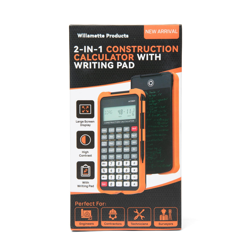 Construction Calculator with Writing Tablet, Feet Inch Fraction A527752