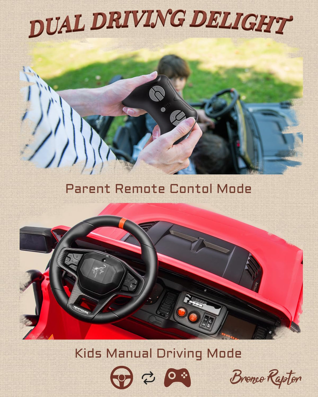 24V 2 Seater Kids Electric Ride on Truck with Remote Control N97736