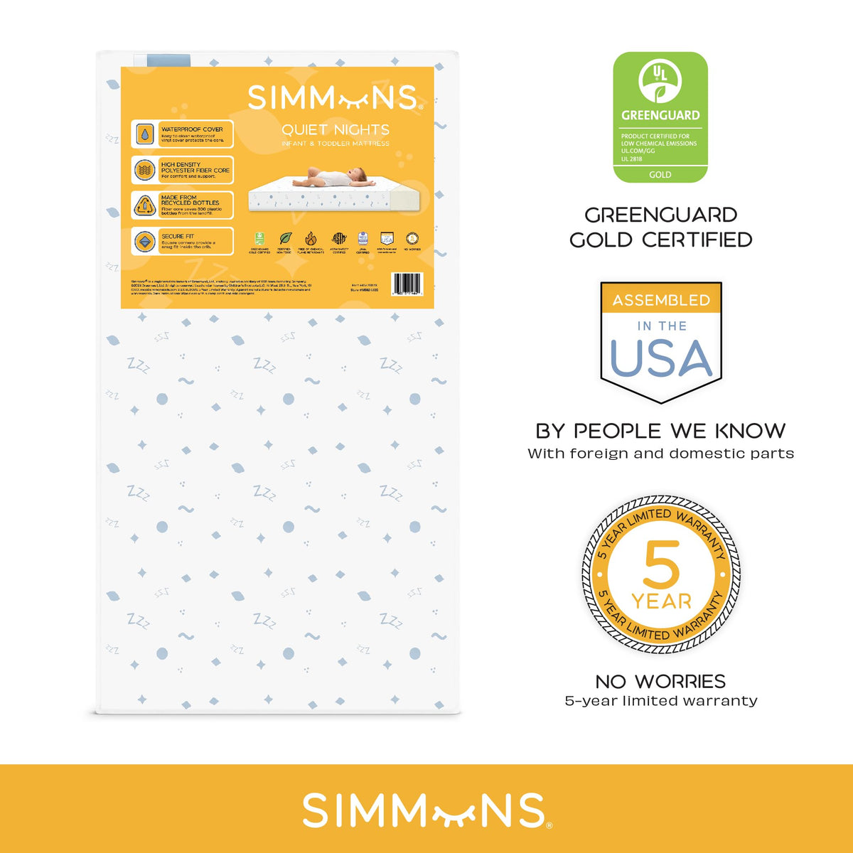 Dual Sided Baby Crib & Toddler Mattress K569592