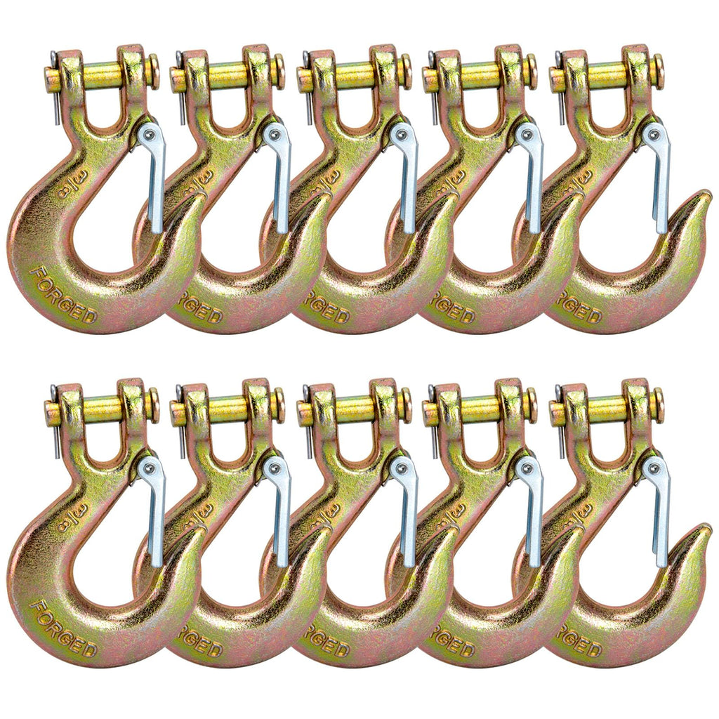 3/8 Chain Hooks with Safety Latch, 10 Pack K6091