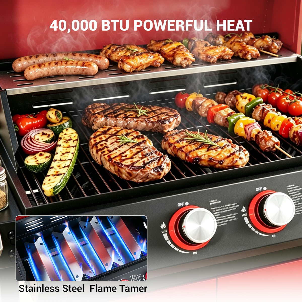 4-Burner Propane Gas Grill D19233