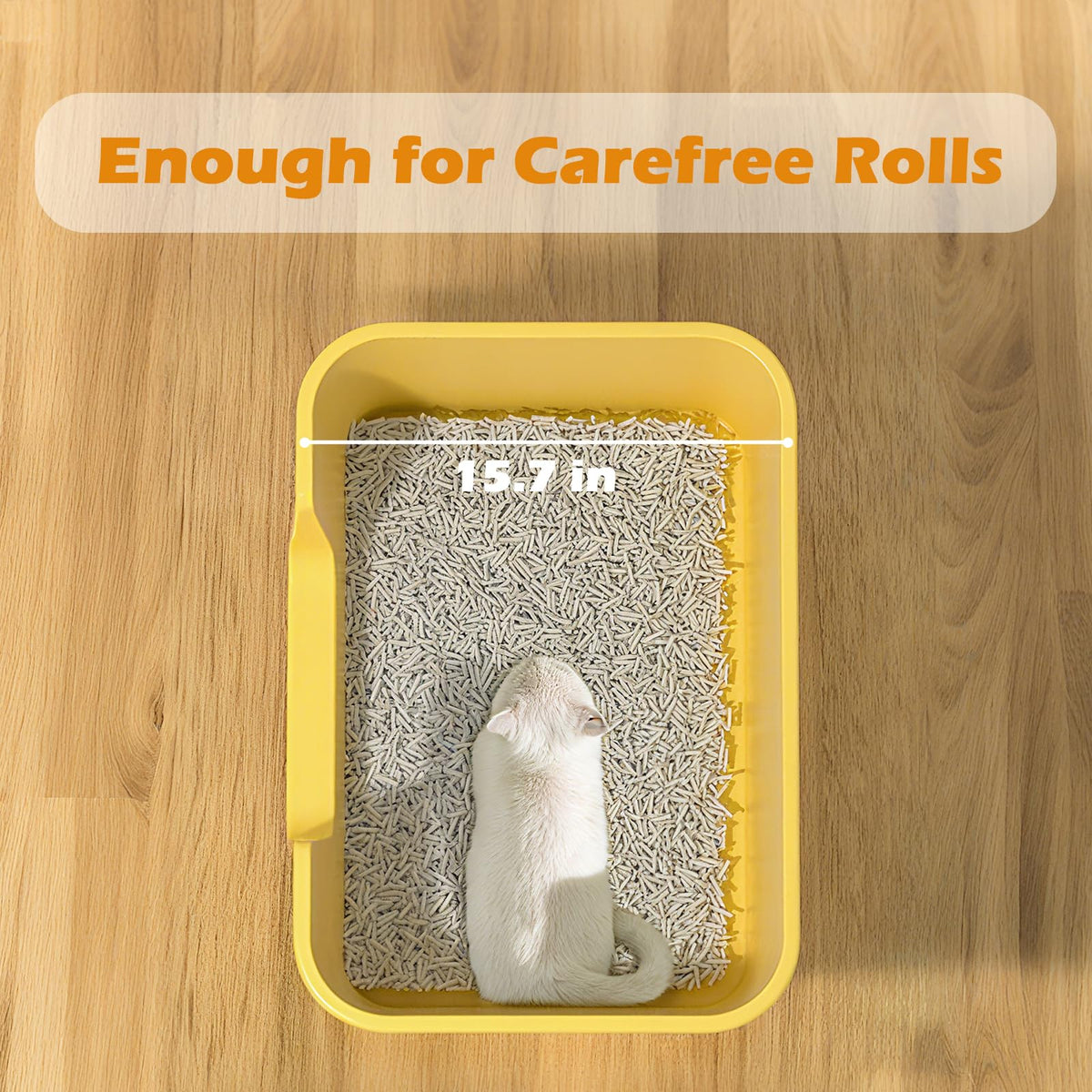 Low Entry High Sides Cat Litter Box B4373