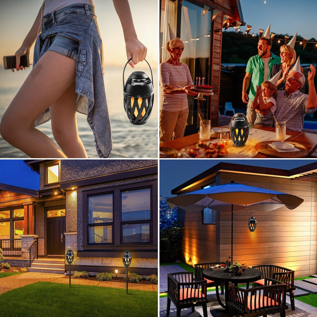 2 Pack Waterproof Wireless Bluetooth Outdoor Speakers X294
