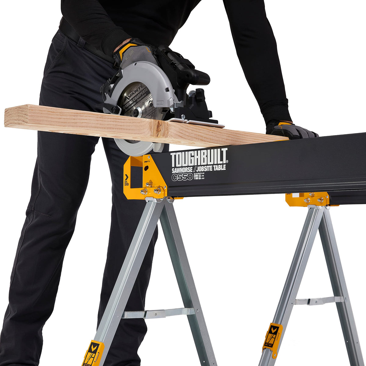 Folding Sawhorse & Jobsite Table 2-Pack B53170