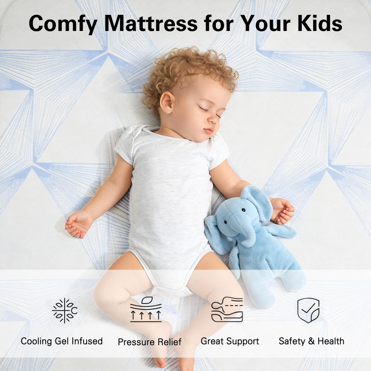 6 Inch Gel Memory Foam Twin Size Mattress T851