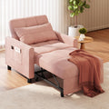 Pink Convertible Sleeper Chair Sofa Bed G25602