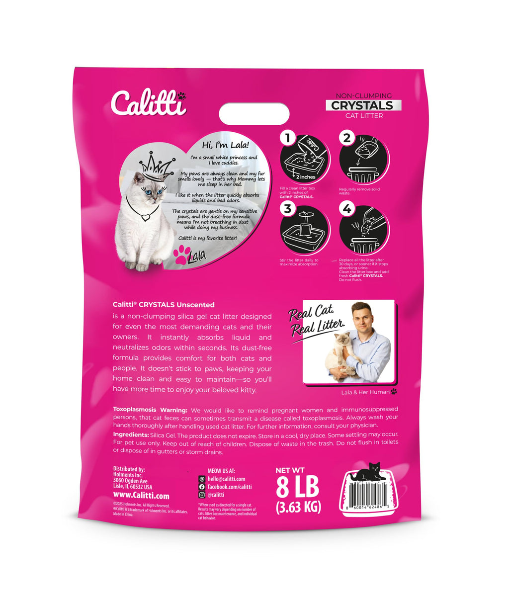 Unscented Dust Free Silica Gel Cat Litter 8 lb Bag R511