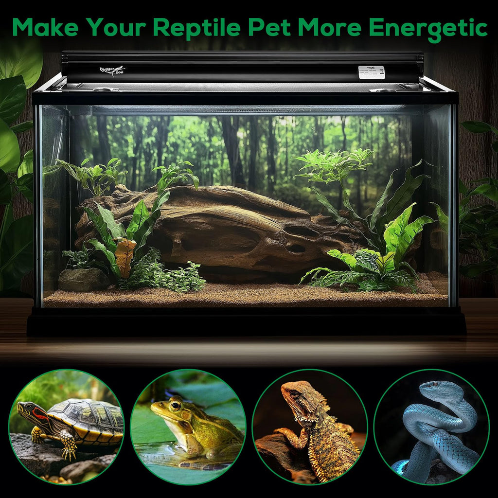 24W Reptile Terrarium Hood 10.0 UVB Light Bulb C550138