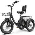 Electric Tricycle for Adults, 18"x3.0" Folding Step-Thru E Trike with 1200W Brushless Motor 48V 499.2Wh Removable Battery I313093