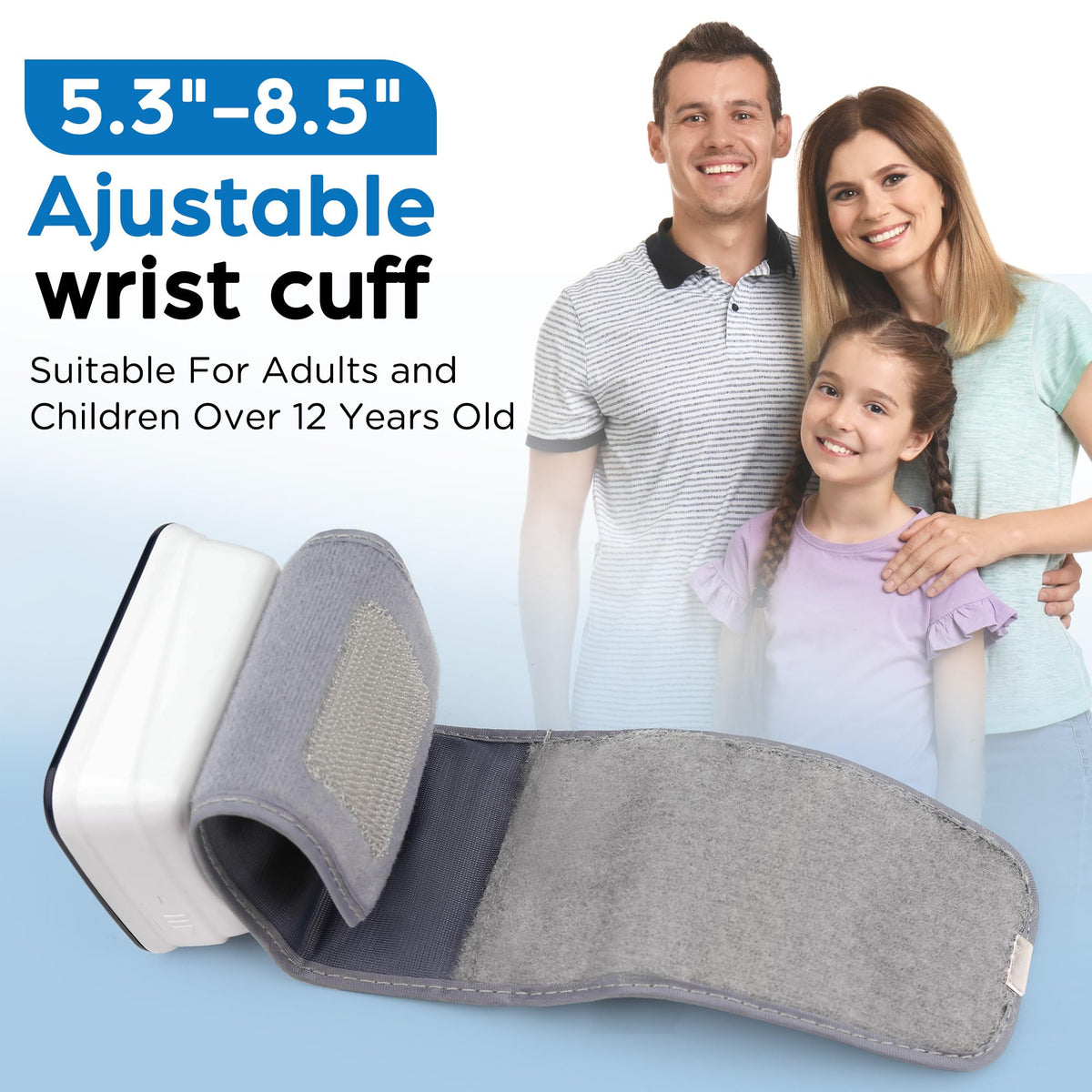Automatic Wrist Blood Pressure Monitor with Adjustable Cuff and 120 Memory V70172
